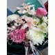 Букет из орхидей и гортензии «Изумруд»3
