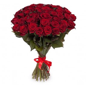 Букет из 51 красной высокой розы