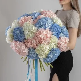 Монобукет из гортензий (25 шт.)